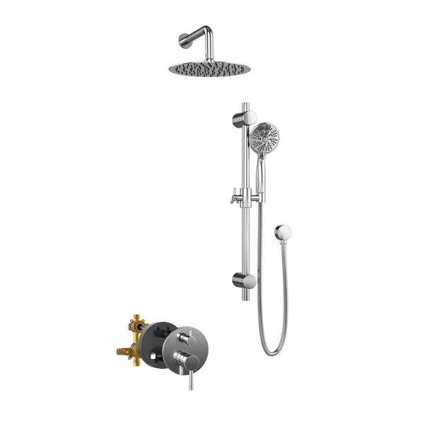 Pulse Showerspas 1.8 GPM Refuge Combo Shower System, Chrome 3006-CH-1.8GPM